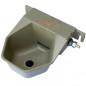 Green plastic drinker for dogs 18x22x10 cm