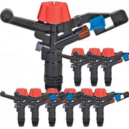 25 Stück Sprinkler Agrar Bewässerungssprinkler 5035SD 3/4'' 360º. Reichweite 12-14 m. 1,24-1,62 m3/h