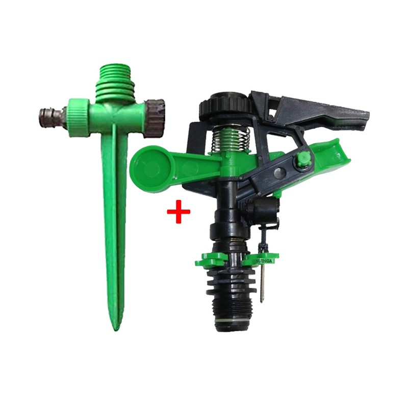 Kit irrigatore agricolo settoriale da 1/2" 6-12 m + punta porta irrigatore