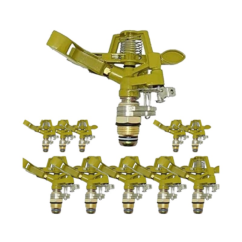 Lot de 25 Arroseurs d'arrosage réglables en laiton zinc 1/2''. Portée 7-12,5 m. Débit 9 à 20 litres/minute Lot de 25 Arroseurs d'arrosage réglables en laiton zinc 1/2''. Portée 7-12,5 m. Débit 9 à 20 litres/minute