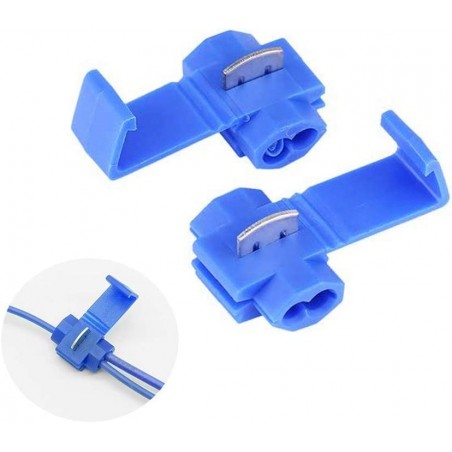 2 Stück Kabelverbinder, Crimp-Verbindungsterminals für Elektroinstallationen, Schnellverbindungsstecker