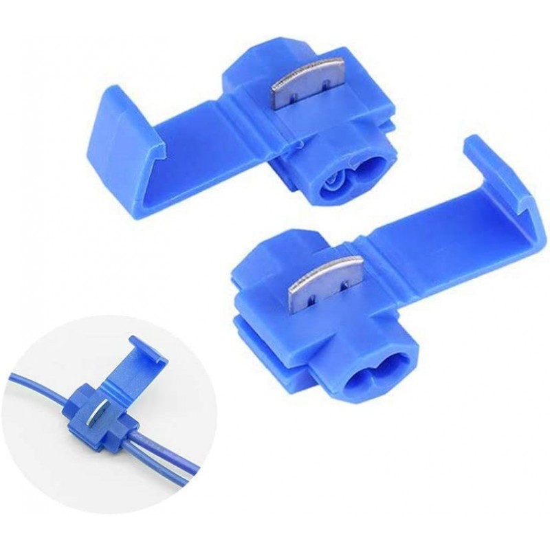 Pacote de 2 conectores de cabo, terminais de emenda de crimpagem elétrica, conectores de emenda rápida elétrica