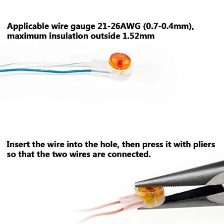 10 Stück K1 Crimp-Terminals, wasserdichter Stecker, Ethernet-Kabel, Telefonkabel K1 K2