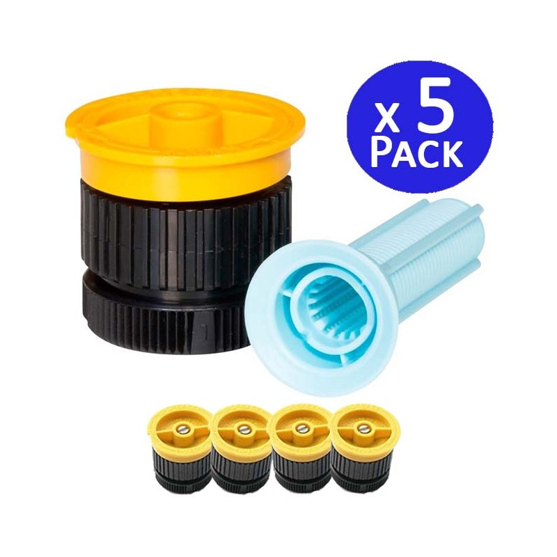 Bicos para Difusores de Irrigação | 5 Bicos Rain Bird 4VAN | Bicos Ajustáveis de 1,2 m para Aspersores de Jardim