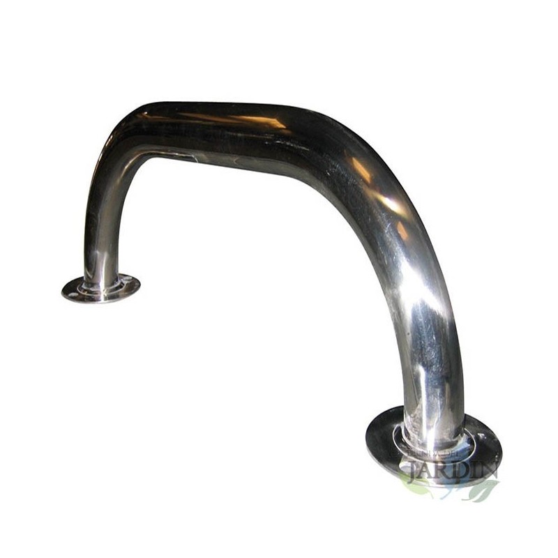 Stainless steel handle, Ø 43 mm polished tube, 1 meter.
