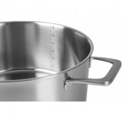 Casserole inox Lacor avec couvercle, capacité 1,5 litre, 16 cm, adapté à tous les feux