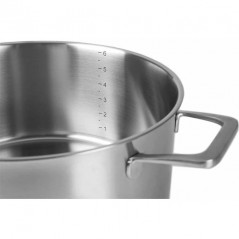 Marmite inox Lacor avec couvercle, Capacité 2,5 Litres, 16 cm