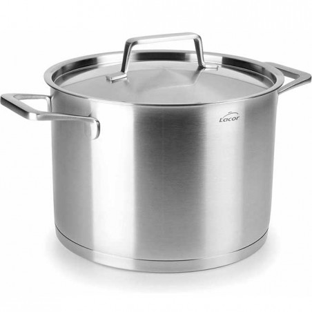 Pentola inox con coperchio LACOR, Capacità 5,5 Litri, 22 cm
