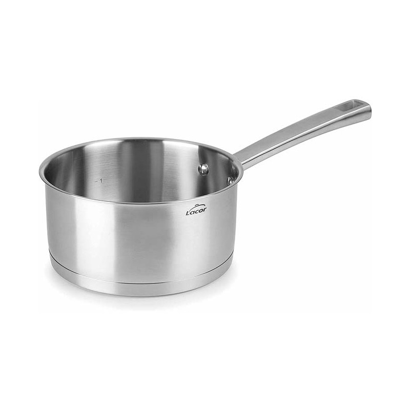 Straight stainless steel saucepan LACOR, Capacity 2 Liters, 18 cm Straight stainless steel saucepan LACOR, Capacity 2 Liters, 18 cm