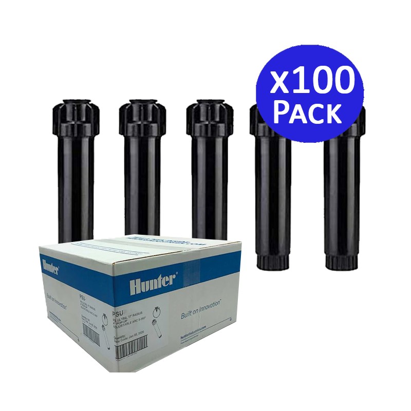 100 x Diffuseur d'arrosage Hunter PSU-02-10A avec buse réglable 10A, portée 3 m, Tuyère d'irrigation hauteur de tige 5 cm