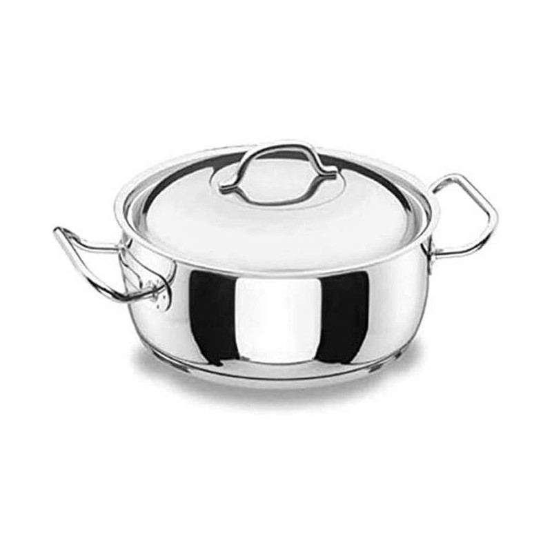 LACOR Kochtopf mit Profi-Edelstahldeckel, Fassungsvermögen 3,5 L, Ø 24 cm