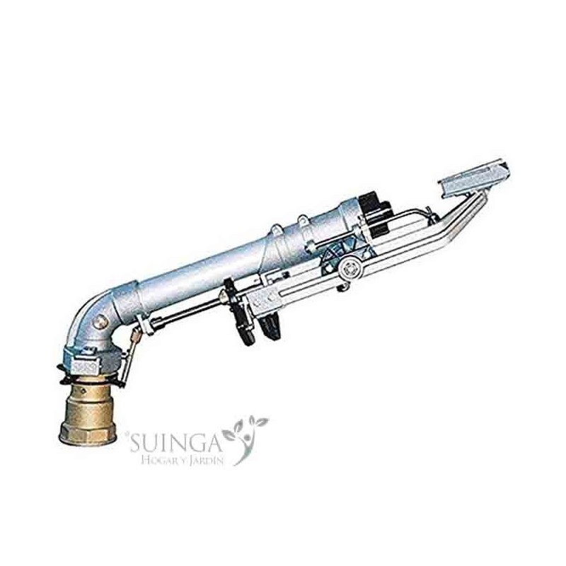 Cañón de riego Royal | Angulo de riego ajustable | Rosca hembra 2 1/2'' | Alcance 22 a 51 metros