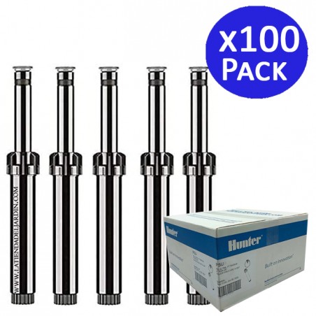 100 x Diffuseur d'arrosage Hunter PSU-04-12A avec buse réglable 12A, portée 3,7 m, Tuyère d'irrigation hauteur de tige 10 cm