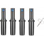 Set di 4 Irrigatore Hunter PGP04 Ultra da 3/4''. Portata da 4,9 a 14 m + Chiave di regolazione
