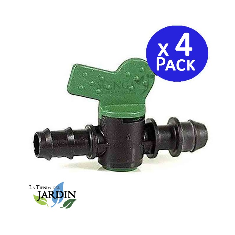 4 Stück Absperrhahn für Tröpfchenbewässerung 16mm zu Anschluss 4 Stück Absperrhahn für Tröpfchenbewässerung 16mm zu Anschluss