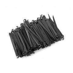 Lot de 50 Crampon de Fixation 4mm pour Ligne d'égouttement, tuyaux d'arrosage et tuyaux gouteurs, noir