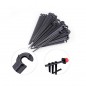 Lot de 500 Crampon de Fixation 4mm pour Ligne d'égouttement, tuyaux d'arrosage et tuyaux gouteurs, noir Lot de 500 Crampon de Fixation 4mm pour Ligne d'égouttement, tuyaux d'arrosage et tuyaux gouteurs, noir
