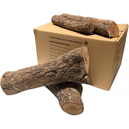 10 kg de azinheira. Lenha ideal para lareiras, caldeiras, salamandras e lareiras de longa duração em geral. Lenha seca e de poda