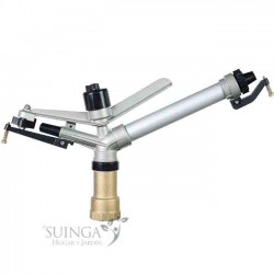 Agrar-Sprinkler 2'' Duplex Metall. 360º kreisförmiger Bewässerungswinkel. Reichweite 20 bis 43 m. Impuls-Sprinkler, Bewässerungs