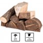 20 kg de chêne. Bûches idéales pour les cheminées, chaudières, poêles et feux durables en général. Bois sec