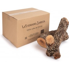 40 kg de azinheira. Lenha ideal para lareiras, caldeiras, salamandras e lareiras de longa duração em geral. Lenha seca e de poda