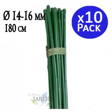 10er-Packung laminierte Bambus-Tutoren, 180 cm, 14-18 mm Durchmesser