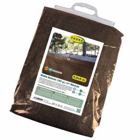 Braunes Balkonnetz 100% Sichtschutz