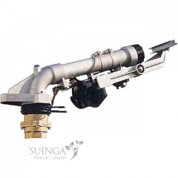 Agrar-Sprinkler 2'' Wing Metall. Einstellbarer Bewässerungswinkel. Reichweite 22 bis 52 m. Impuls-Sprinkler, Bewässerungsrohr