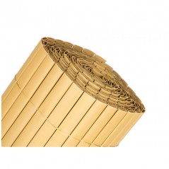Cañizo PVC Beige | Cañizo Ocultacion PVC Doble Cara 1 x 5 metros | Valla Privacidad Pantalla PVC | Valla Decoracion Exterior UV