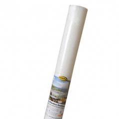 Rete in plastica quadrata per terrazze, balconi o recinzioni 2x2 cm, Bianca, 1 x 25 m