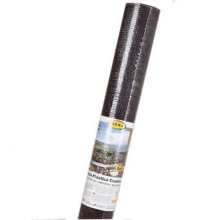 Grillage plastique carré pour terrasses, balcons ou clôtures MARRON