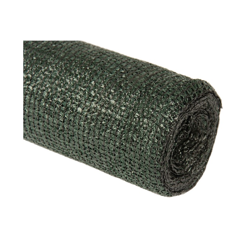 Rete ombreggiante, 1 x 10 metri, verde scuro, protezione al 100% dall'ombra per giardini, terrazze e delimitazione di appezzamen