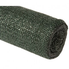 Filet d'ombrage, 2 x 50 mètres, vert foncé, 100% d'ombre pour jardins, terrasses et délimitation de parcelles