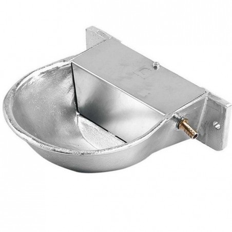 Trinkbrunnen für Hunde und Tiere aus Aluminium mit konstantem Wasserstand, 18,5x22x9 cm. Kann an der Wand befestigt werden