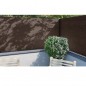 Maille d'ombrage 2 x 50 mètres, dissimulation à 95 %, pour terrasses, jardins et délimitation des parcelles, marron