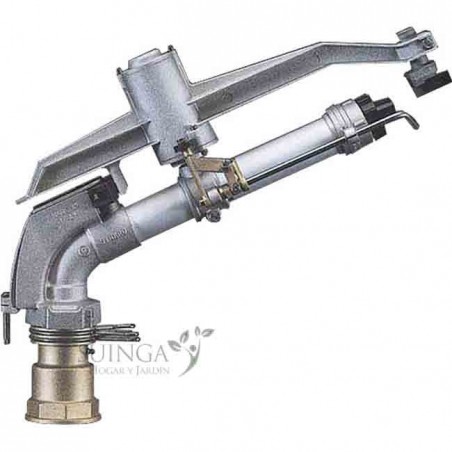 Cañón de riego Syncro | Angulo de riego ajustable | Rosca hembra 2 1/2'' | Alcance 23 a 51 metros