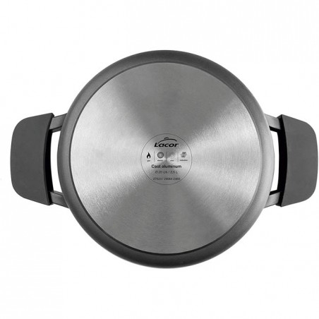 Titanium Pro Saucepan with Non-Stick Lid, 2.6 Liters, Aluminum, 20 cm, Lacor