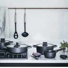  LACOR Titanium Pro Straight Case with Non-stick, Aluminum, 16 cm