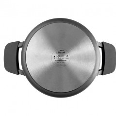 Tarteform Lacor mit Titanium Pro Deckel mit Antihaftbeschichtung, Aluminium, 5,7 Liter - 32 cm