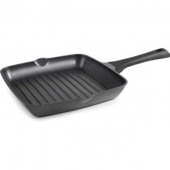 Poêle Grill de cuisine Lacor 28x28 cm Titanium Pro avec revêtement antiadhésif, aluminium