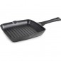 Lacor Padella Grill Titanium Pro con Antiaderente, Alluminio, 28x28 cm