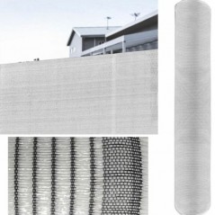 Filet d'ombrage 2 x 100 m | Brise-vue pour terrasse ou jardin | Filet d'ombrage blanc 70 g/m² | 70 % d'ombrage