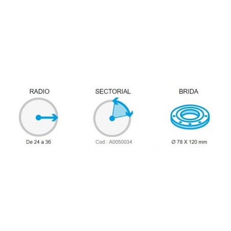 Kronos irrigation cannon flange