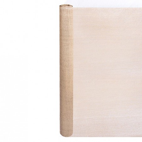 Schattiernetz, 1,5 x 10 Meter, beige, 95% Schattenschutz für Gärten, Terrassen und Grundstücksabgrenzung