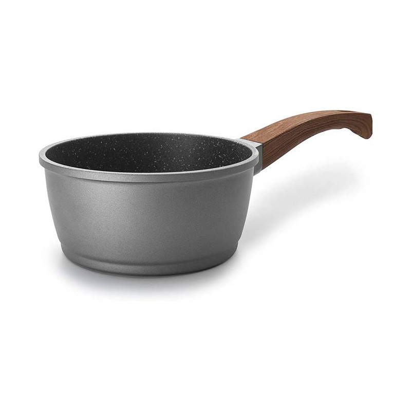 Casserole Stilo Droite en Fonte d'Aluminium, Gris, 1,2 Litres - 16 x 7,5 cm, Lacor 