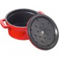 LACOR Cast Aluminum Saucepan With Lid, 0.9 Liters - 14 x 7.5 cm - Red Color LACOR Cast Aluminum Saucepan With Lid, 0.9 Liters - 14 x 7.5 cm - Red Color