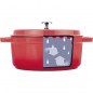 Faitout / Casserole Avec Couvercle En Fonte D'aluminium, 2,4 Litres - 20 x 8 cm - Rouge, Lacor 