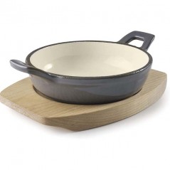 LACOR Gray Round Iron Saucepan