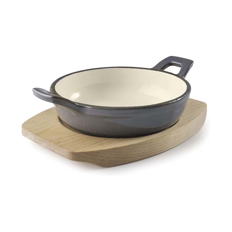 Lacor Grey Round Iron Saucepan, 720 ml - Ø 18.5 x 3 cm