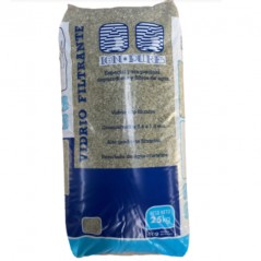 Filterglas für Schwimmbecken, 25 kg Beutel, blaue Farbe, Ökoglas 70 x 30 x 10 cm